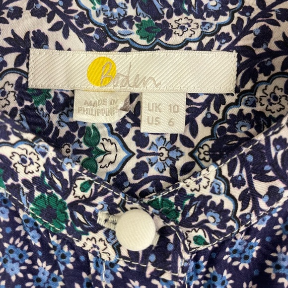 Boden wide sleeved relaxed Georgette blouse size 6 - Picture 11 of 11